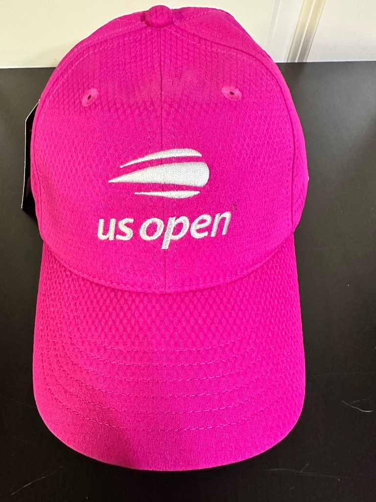 Neon Pink Us Open Tennis Hat